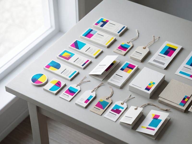 Printed labels, hang tags and inserts