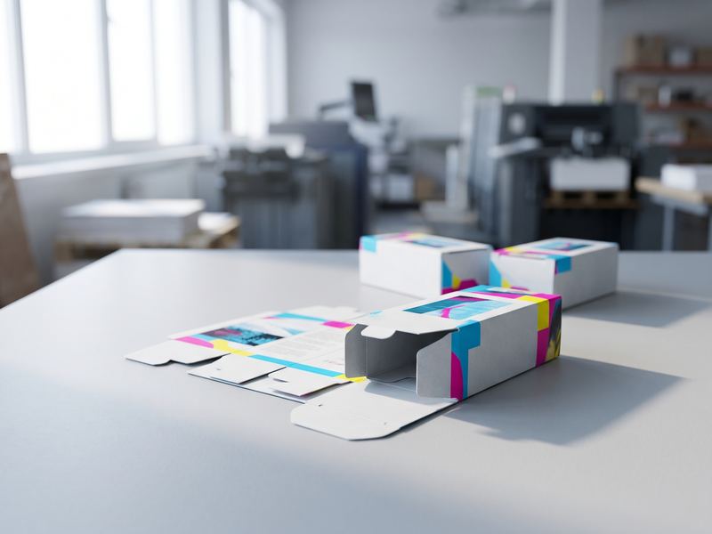 A printed folding carton with die-cut edges
